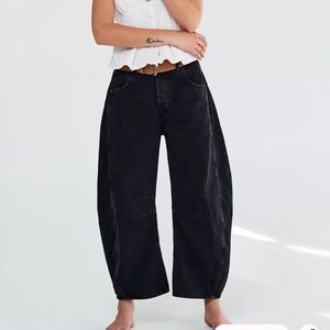 We The Free Good Luck Mid-Rise Barrel Jeans